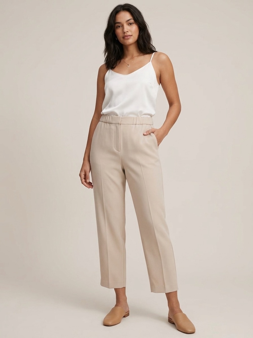 Babaton Conan Tailored Pants in Light Beige